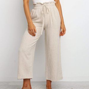 Petal & Pup Cream High-Waisted Pants